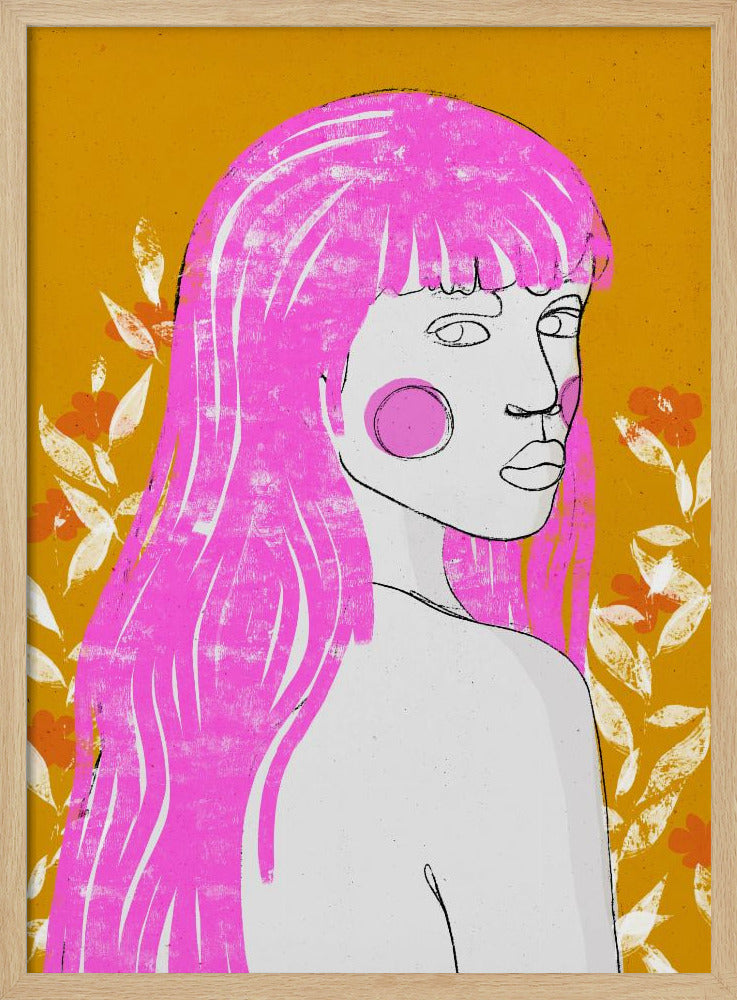 Roze fluisterblik | Poster