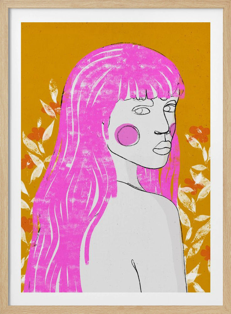 Roze fluisterblik | Poster