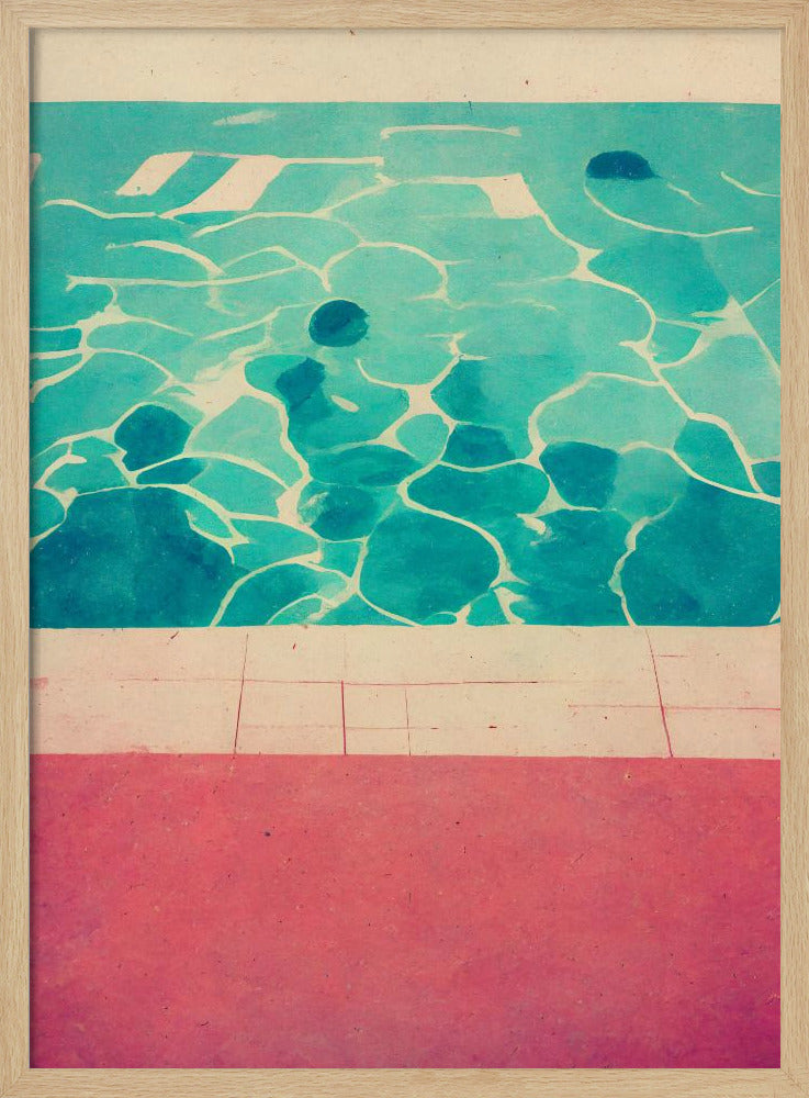 Serene zwembadzijde | Poster