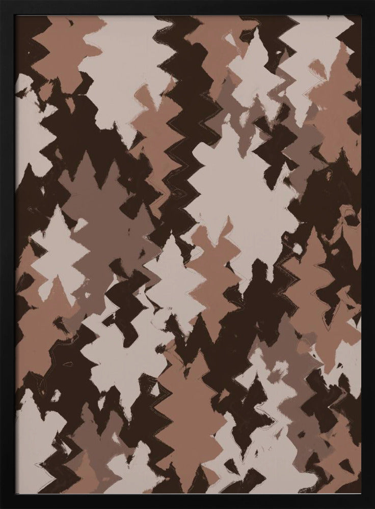 Zigzag Aardetinten | Poster