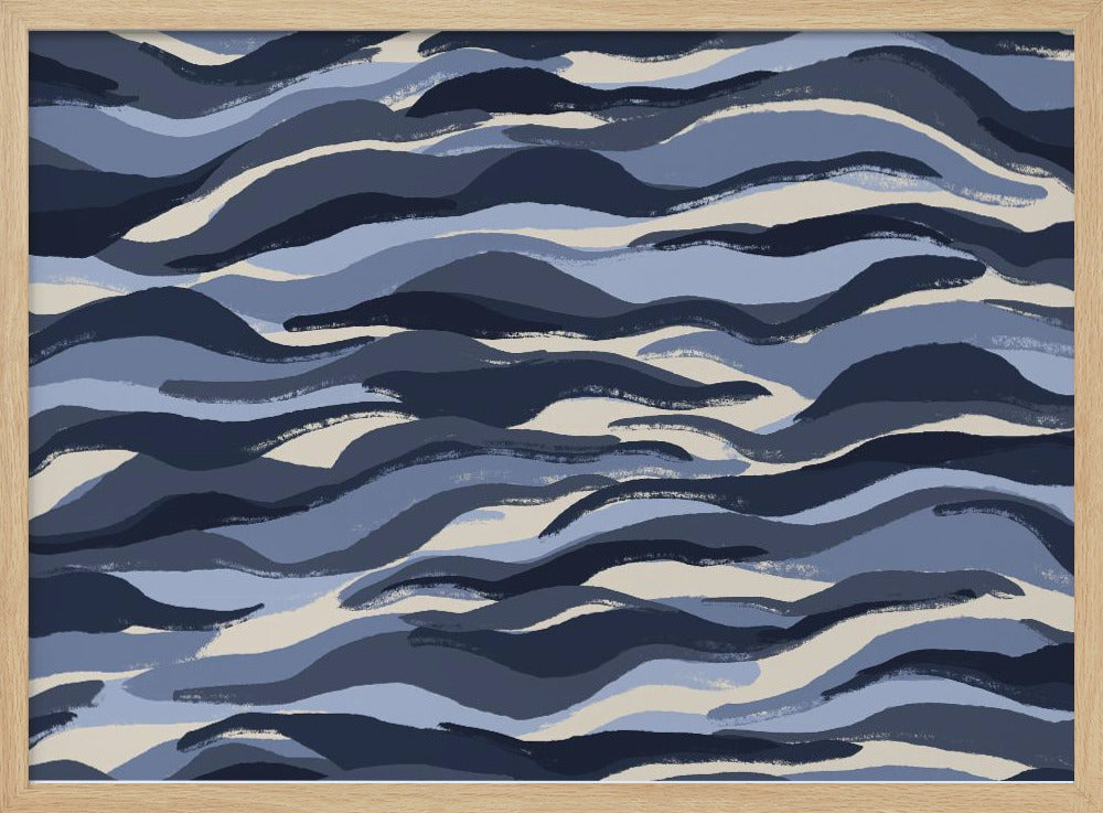 Golven van indigo | Poster