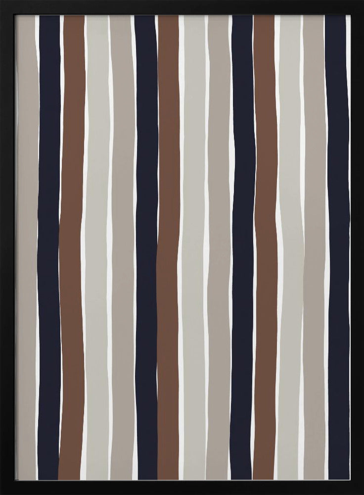 Golvende aardstrepen | Poster