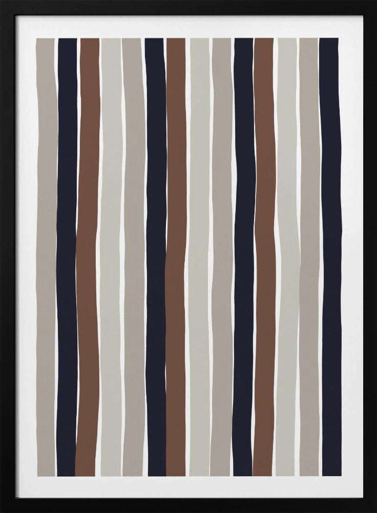 Golvende aardstrepen | Poster