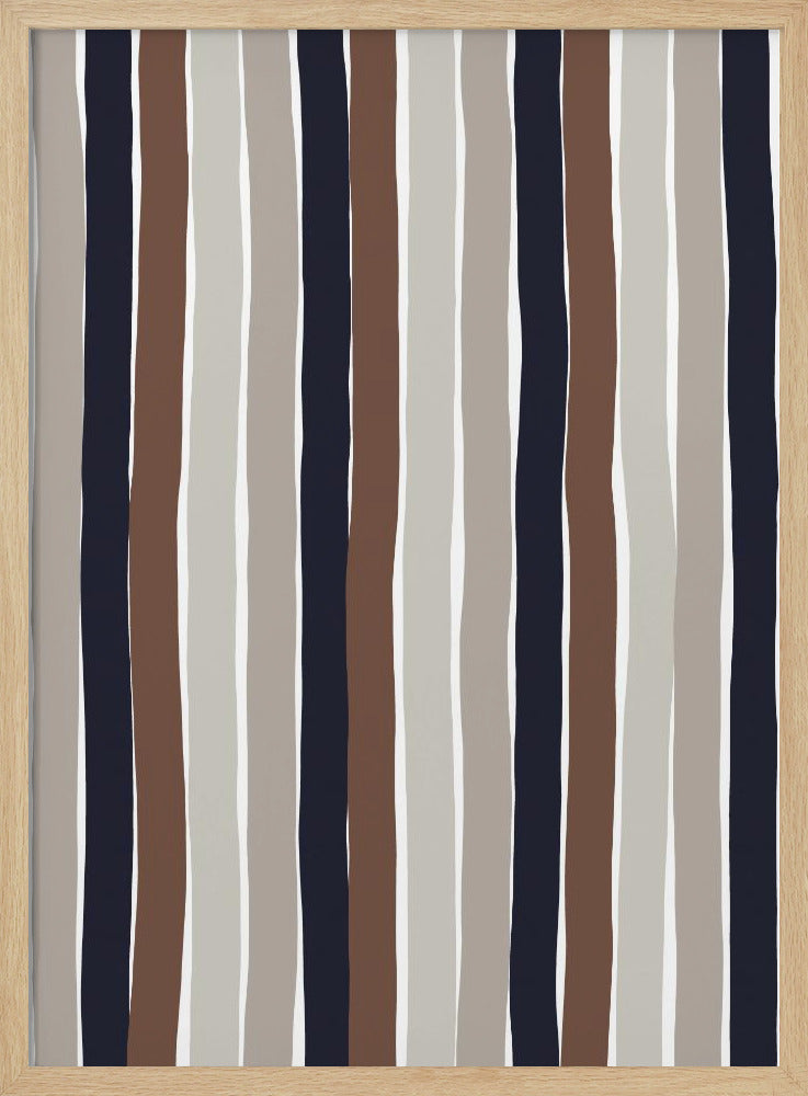 Golvende aardstrepen | Poster