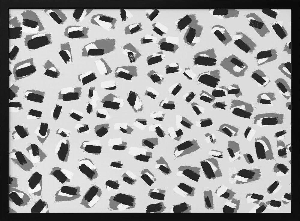 Monochroom mozaïek | Poster