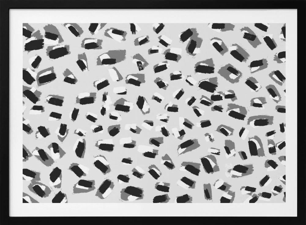 Monochroom mozaïek | Poster