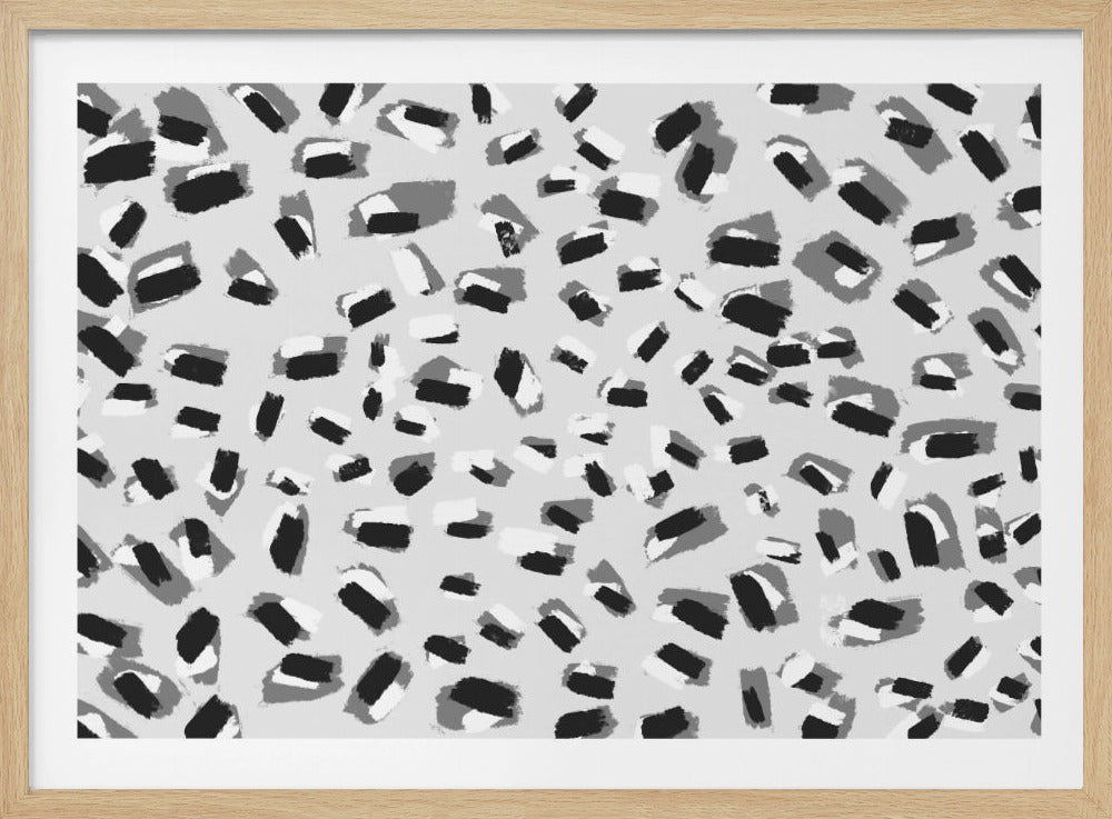 Monochroom mozaïek | Poster