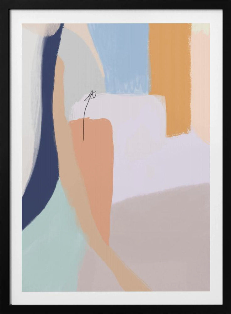 Soft Pastel Hues and Bold Brushstrokes | Poster