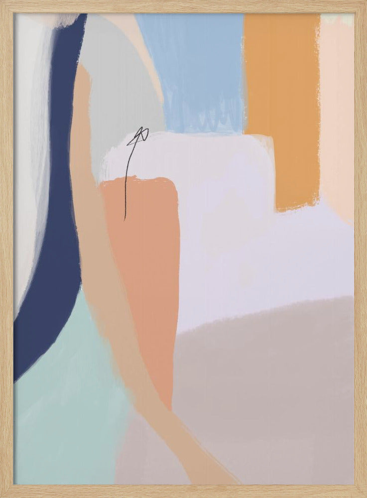 Soft Pastel Hues and Bold Brushstrokes | Poster