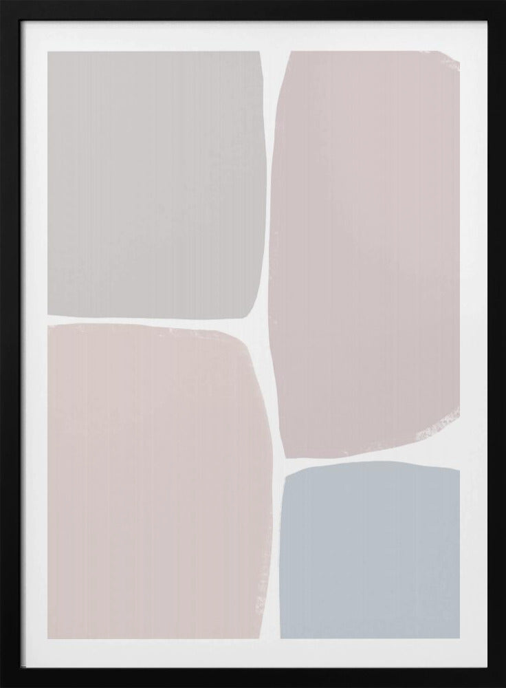 Muted Geometric Blocks | Poster