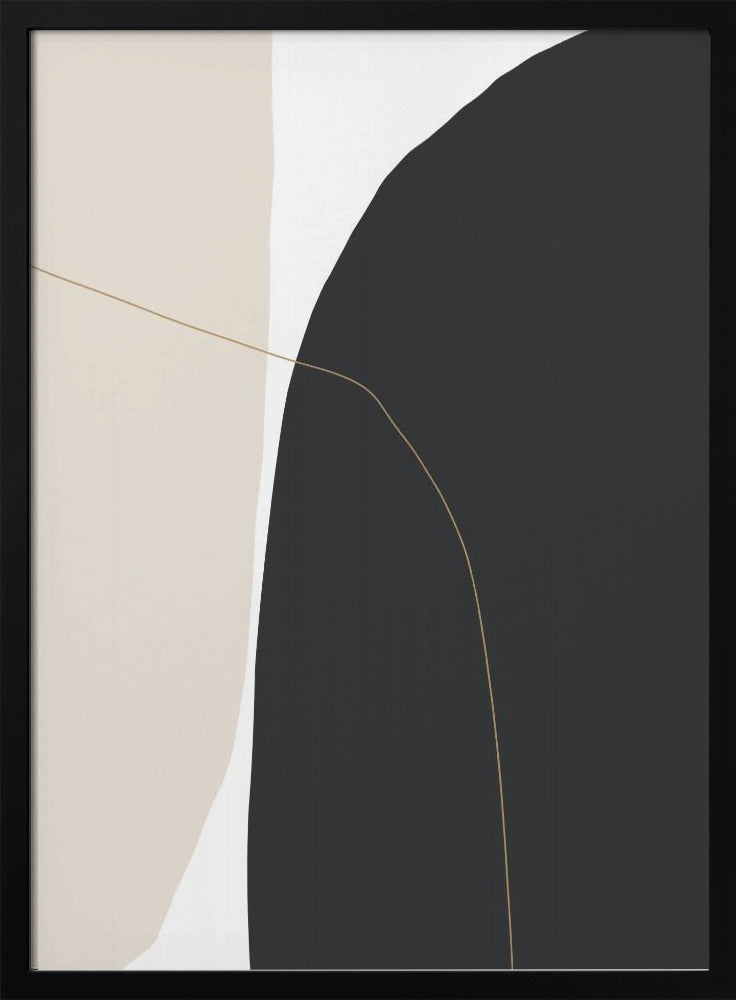 Delicate gebogen vormen | Poster