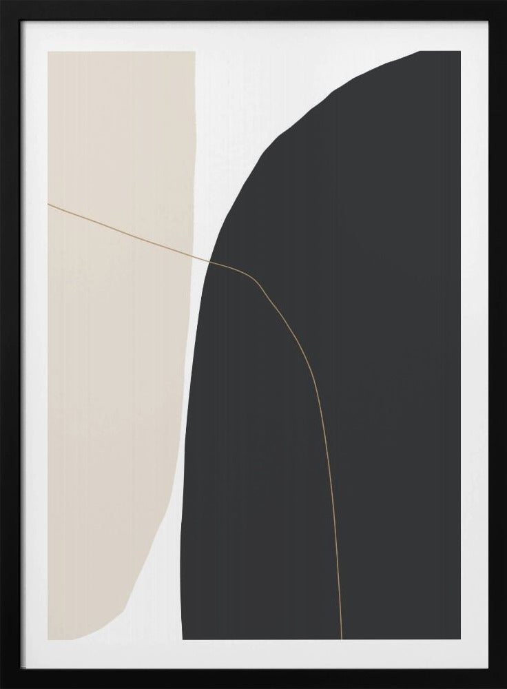 Delicate gebogen vormen | Poster