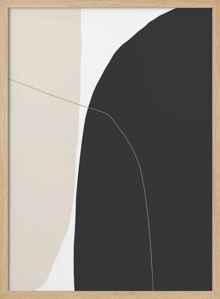 Delicate gebogen vormen | Poster