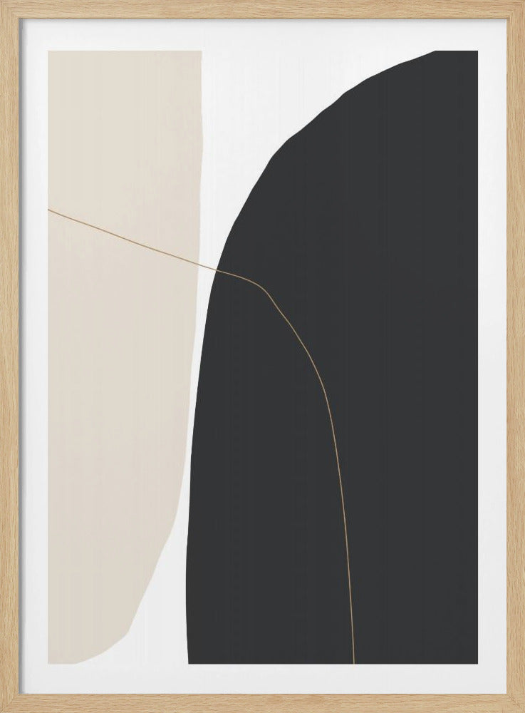 Delicate gebogen vormen | Poster