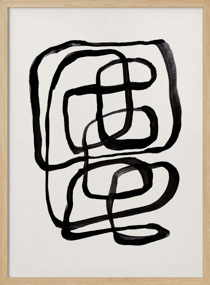 Abstracte lijnen I | Poster