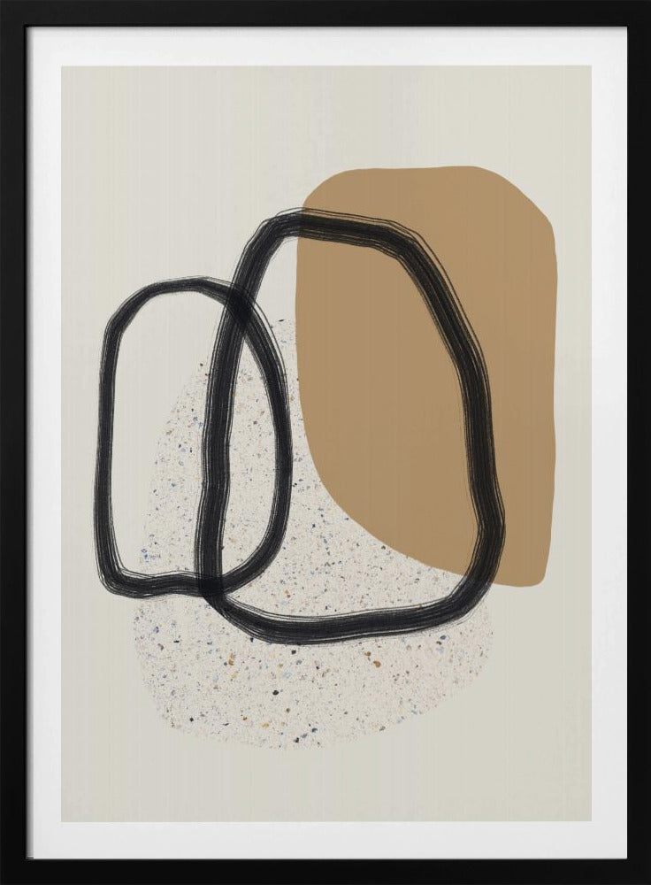 Organische vormen en aardse tinten | Poster