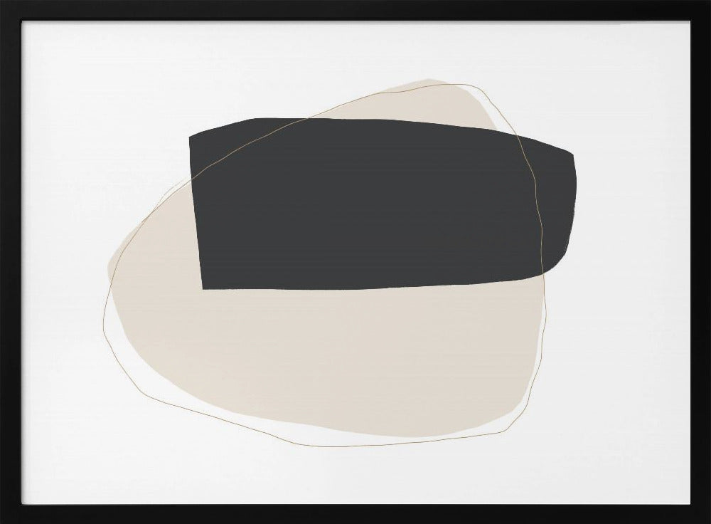 Geometrische vormen en neutrale kleuren | Poster