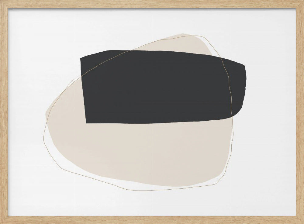 Geometrische vormen en neutrale kleuren | Poster