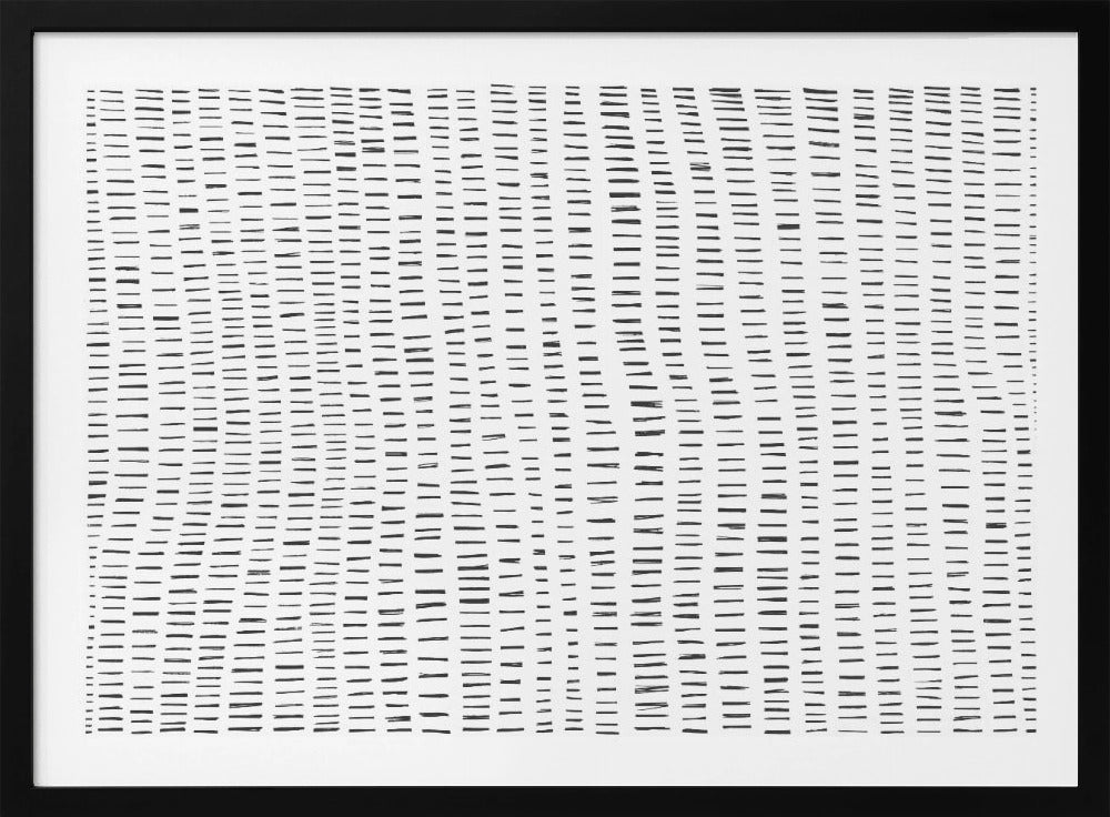 Ritmische lijnen stromen | Poster