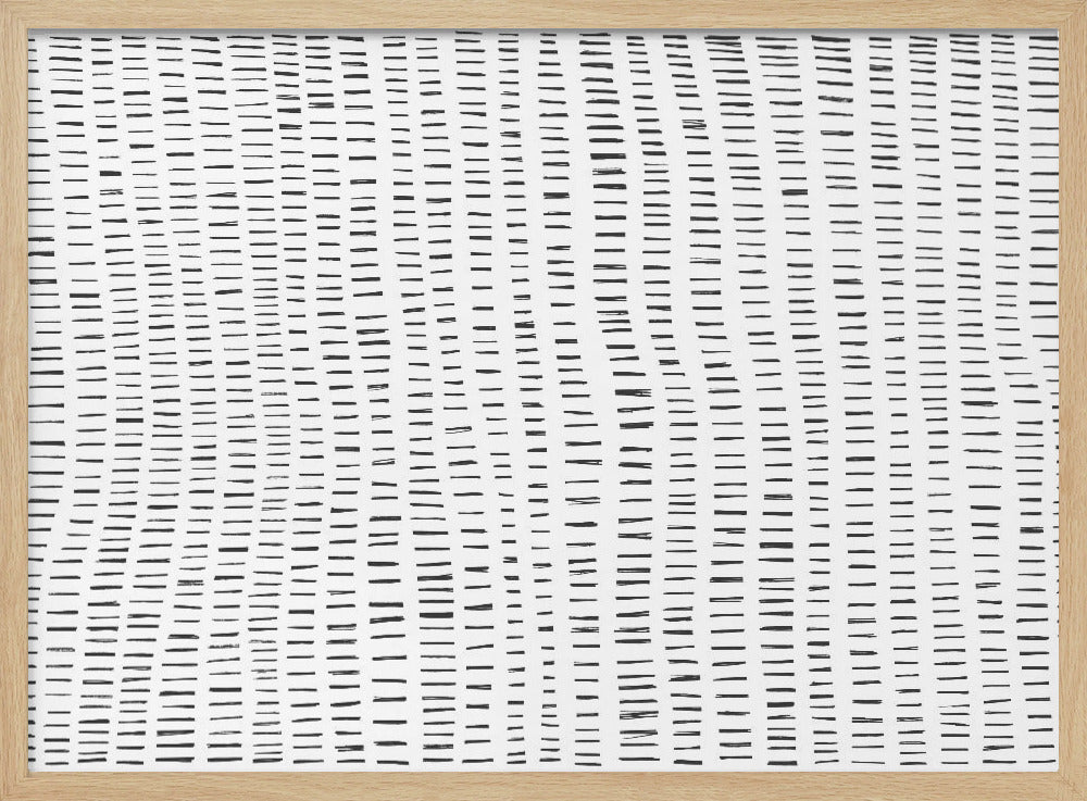 Ritmische lijnen stromen | Poster