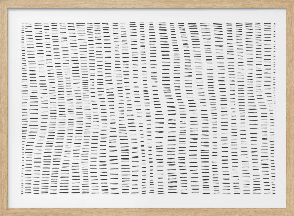 Ritmische lijnen stromen | Poster