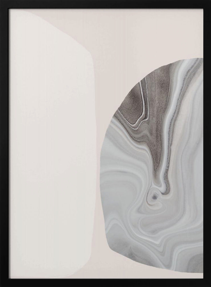 Marmertextuur met vloeiende lijnen | Poster