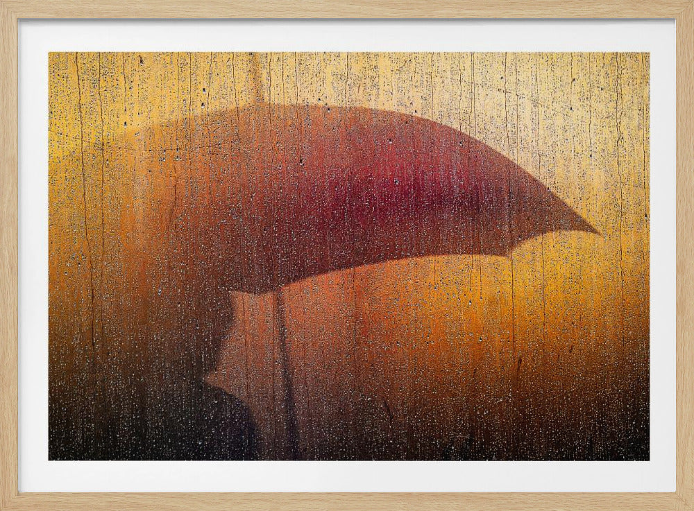 Metallic Wall in rain | Poster