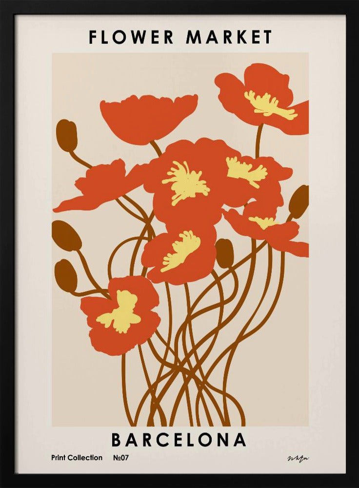 Flower Market. Barcelona | Poster
