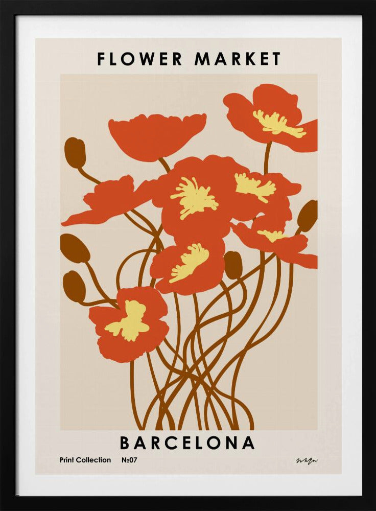 Flower Market. Barcelona | Poster