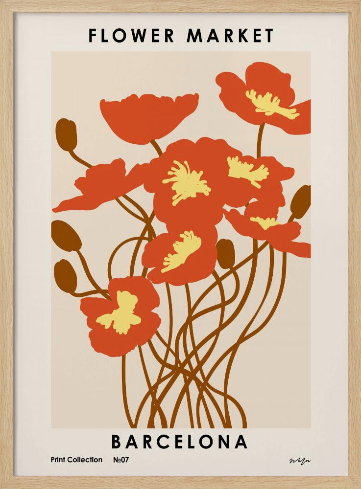 Flower Market. Barcelona | Poster