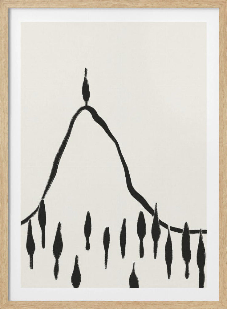 Minimale Lijn Landschap #2 | Poster