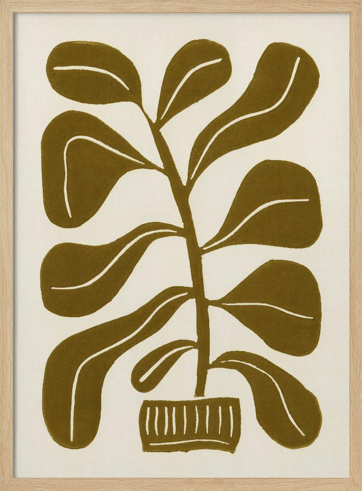 Linosnede Kamerplant #2 | Poster