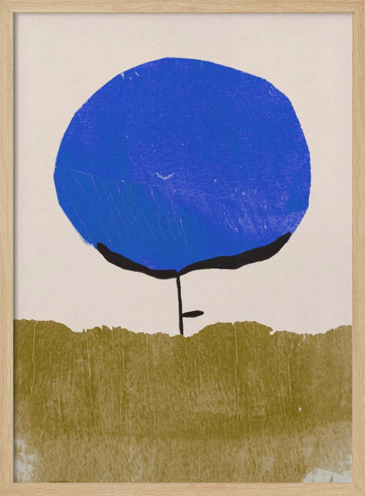 Blauwe bloem | Poster