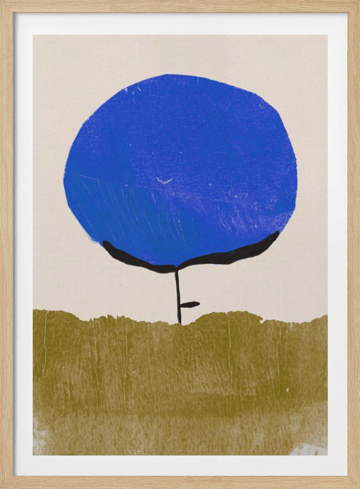 Blauwe bloem | Poster