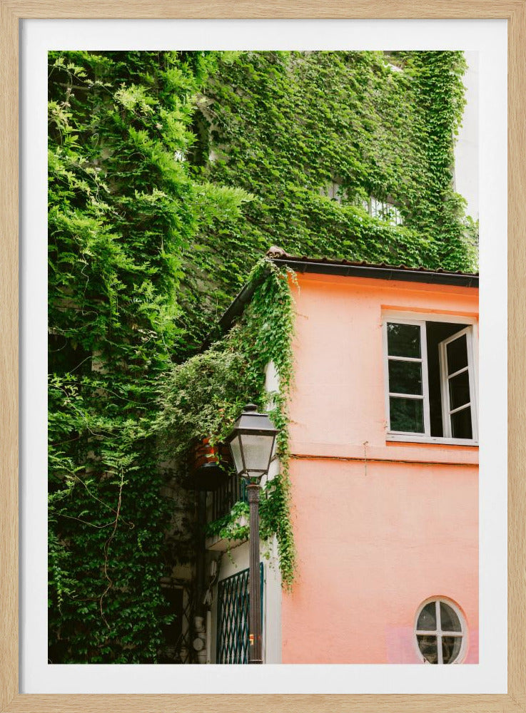 Groen en roze || Montmartre Parijs | Poster