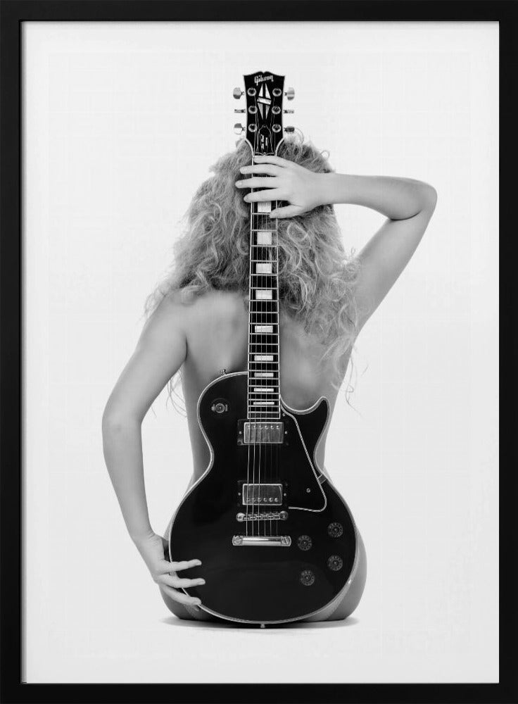 Lady en Les Paul | Poster