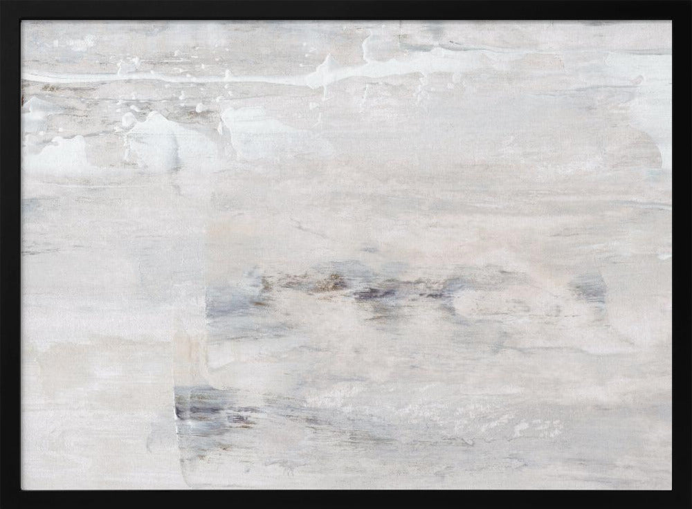 Beige en witte tinten met subtiele grijze accenten | Poster