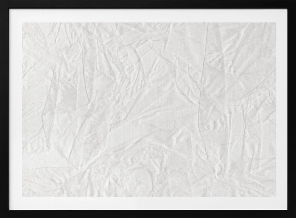 Wit canvas dat lijkt op gekreukt papier | Poster