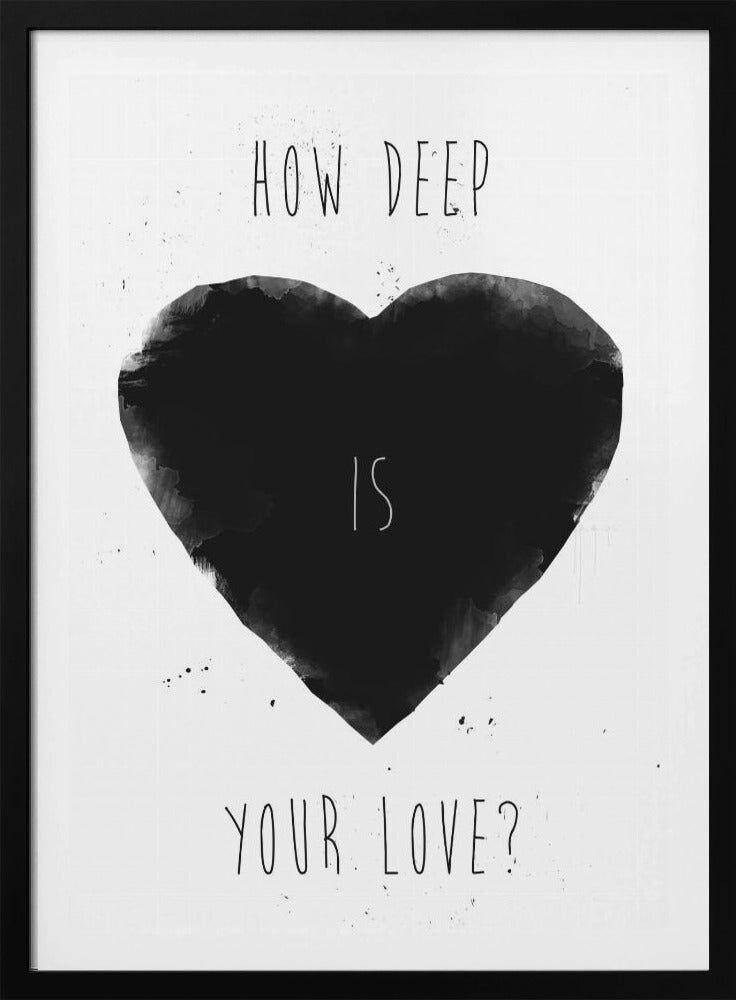 Hoe diep is jouw liefde | Poster