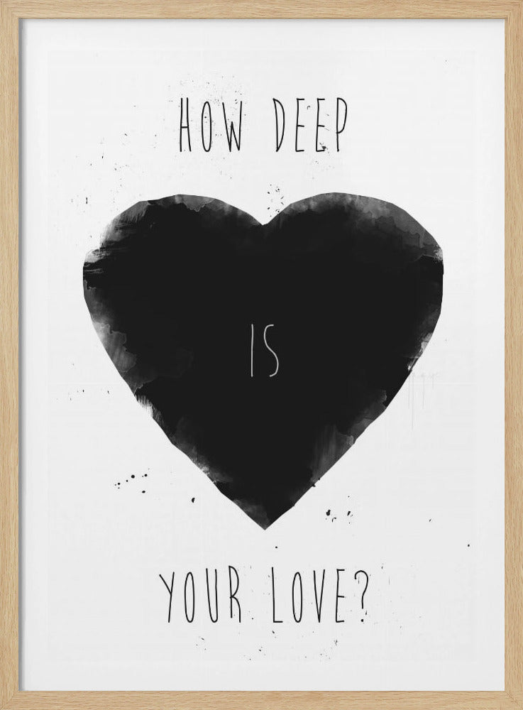Hoe diep is jouw liefde | Poster