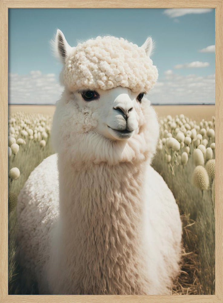 Lama in bloei | Poster