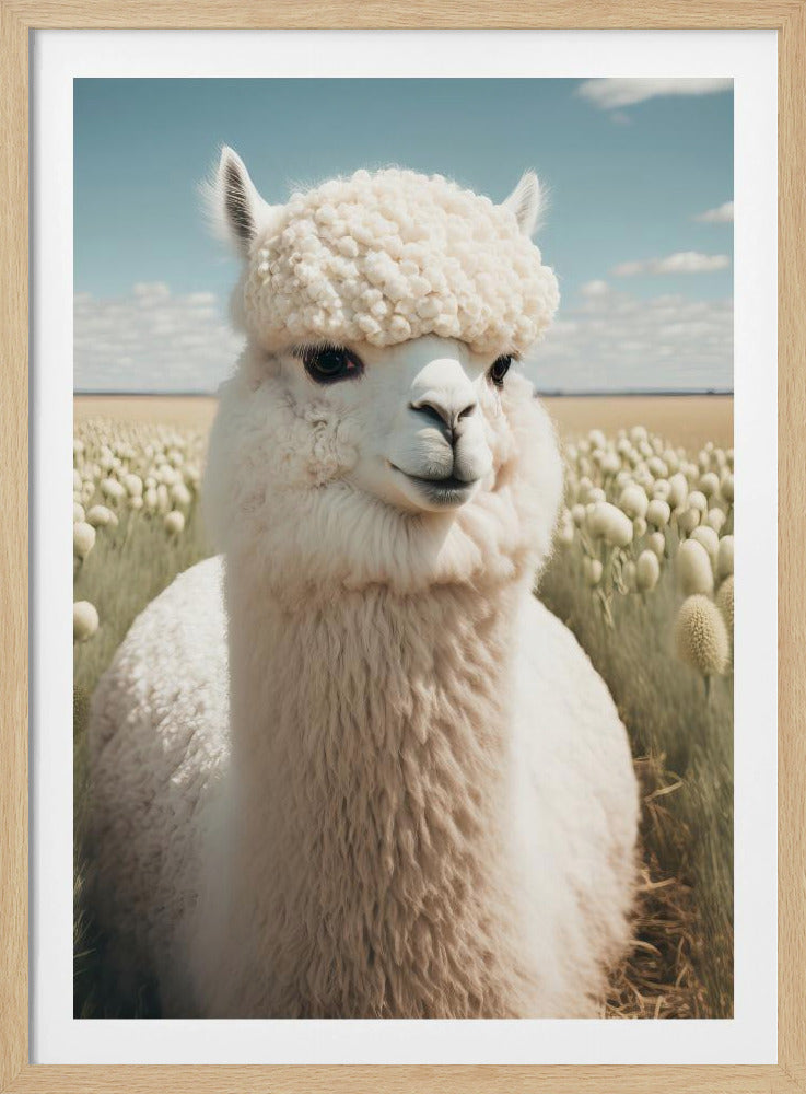Lama in bloei | Poster