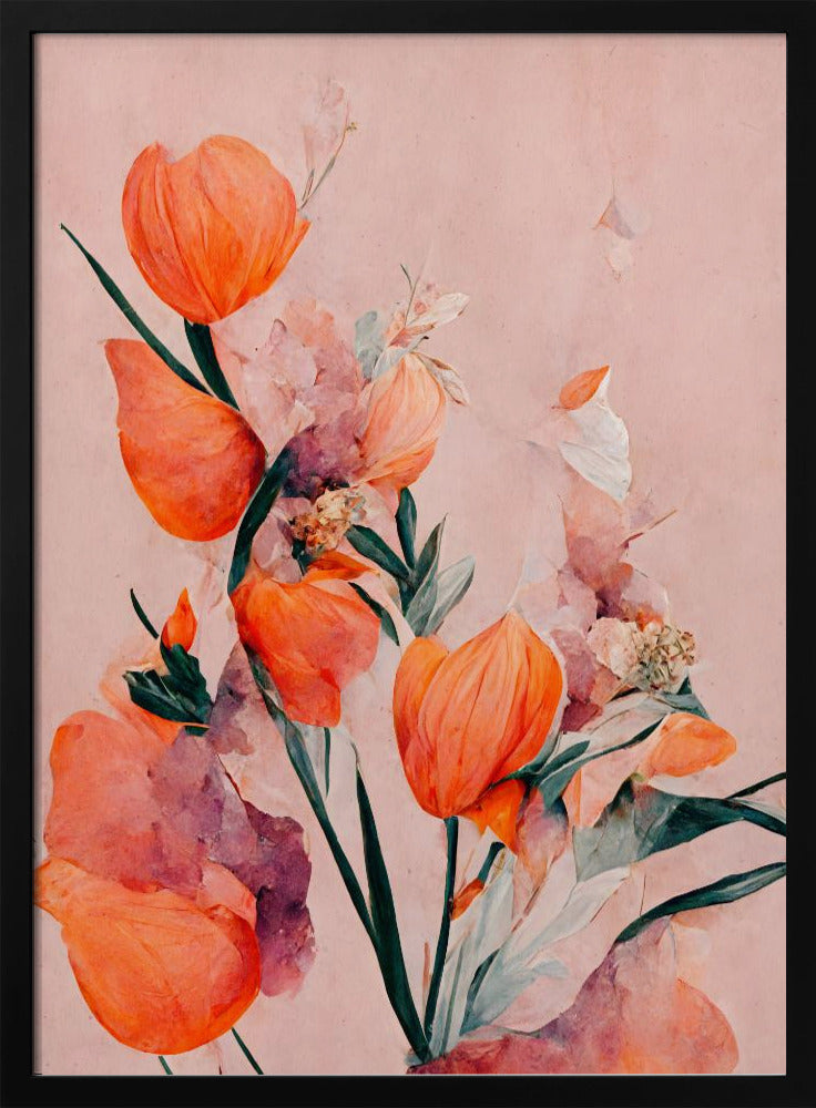 Bloemblaadjes en elegantie | Poster