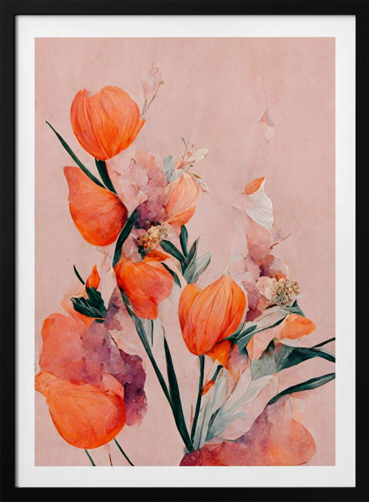 Bloemblaadjes en elegantie | Poster