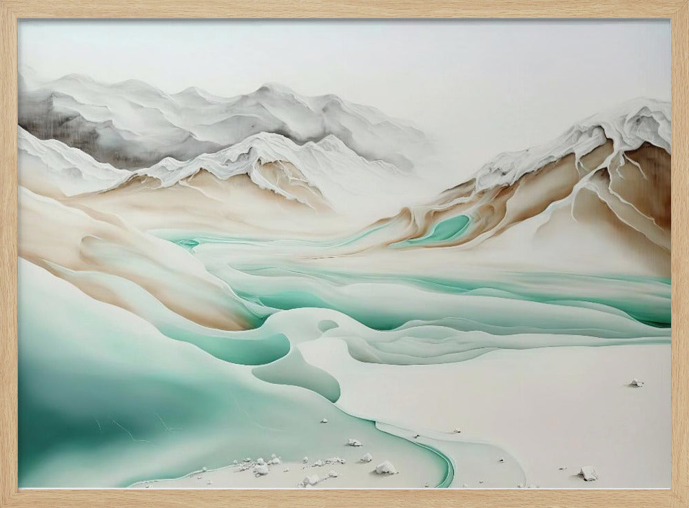 Rustige Alpenstroom | Poster