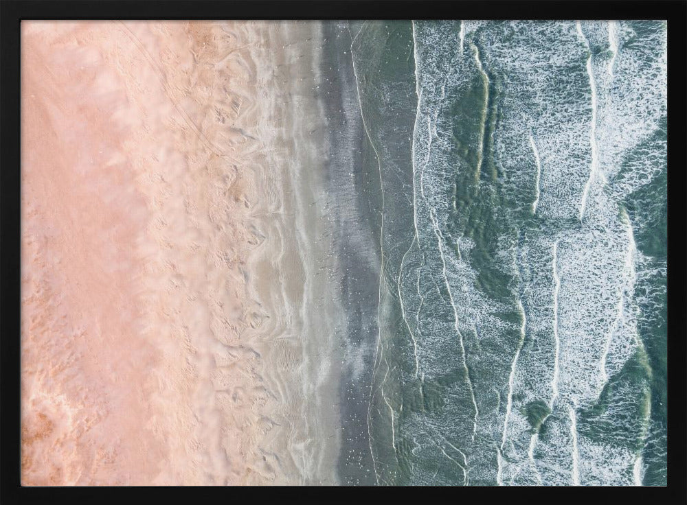 Roze en blauwe kust | Poster