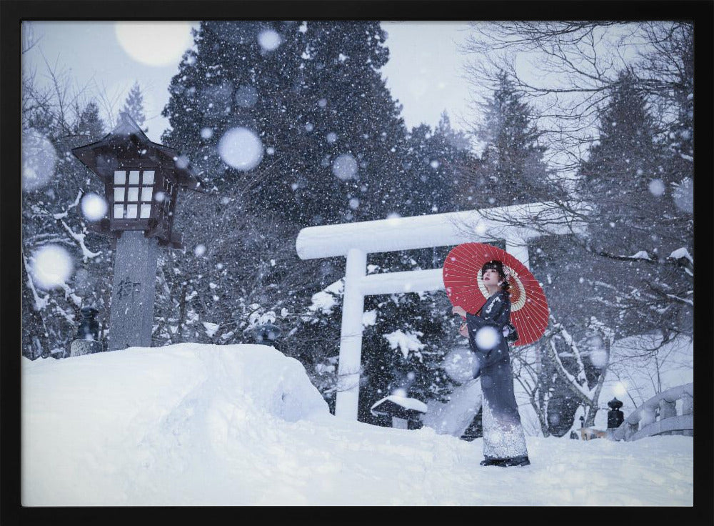 Winterheiligdom in Japan | Poster