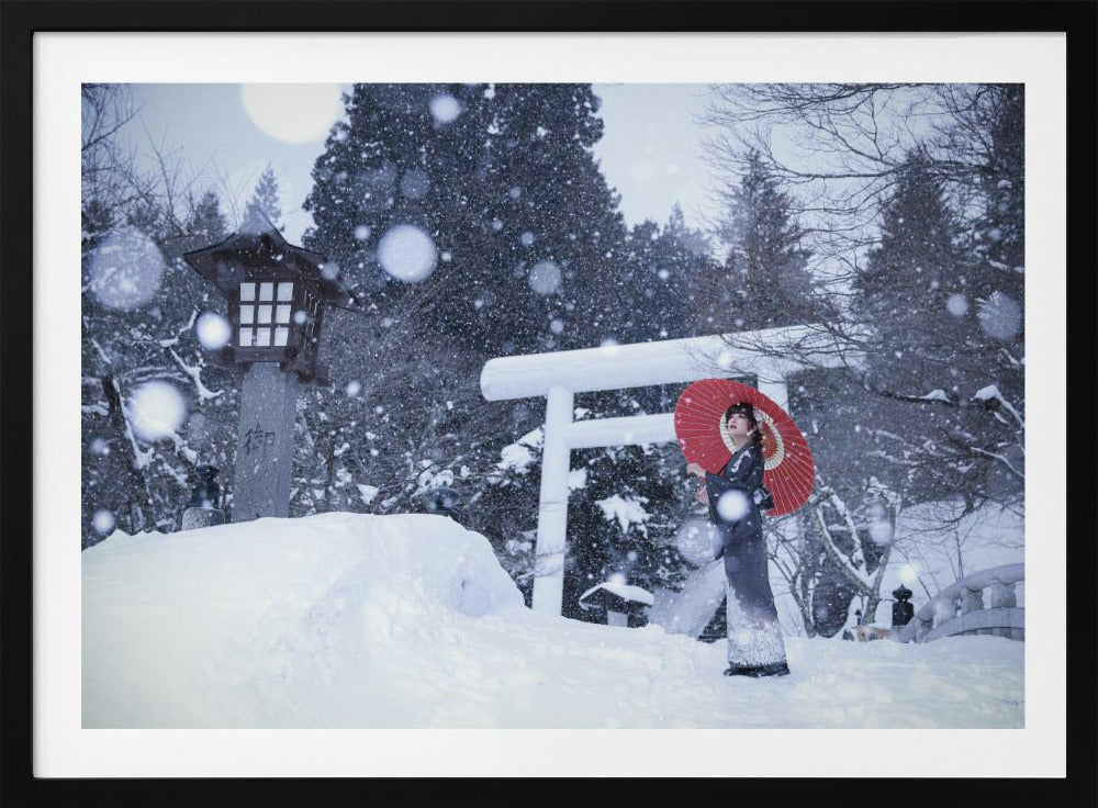 Winterheiligdom in Japan | Poster