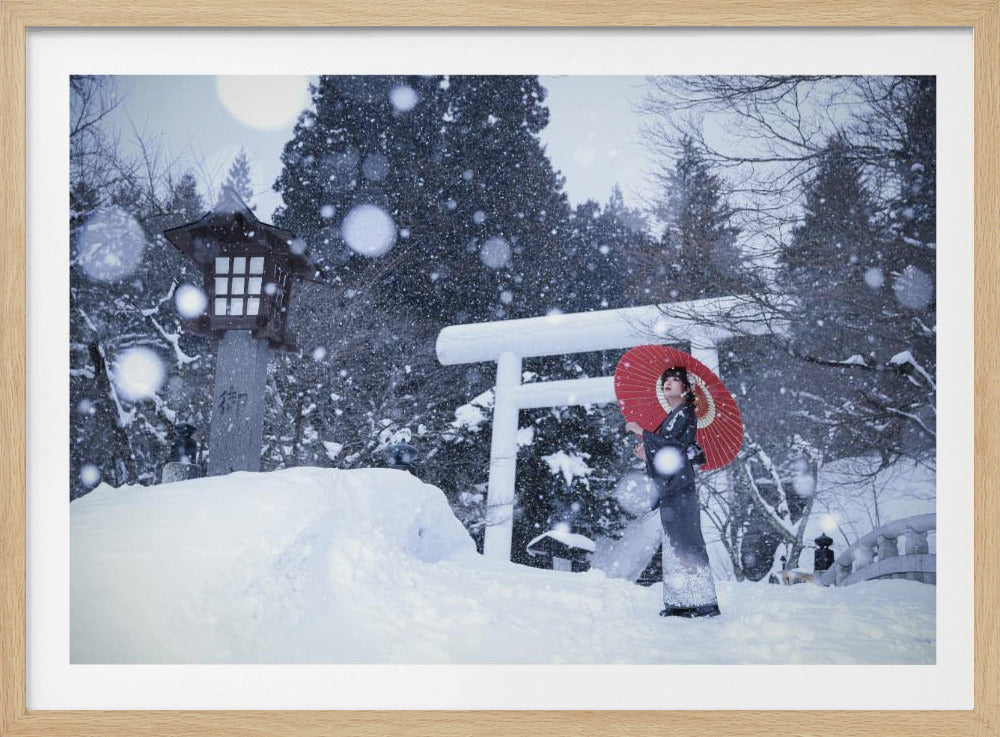 Winterheiligdom in Japan | Poster