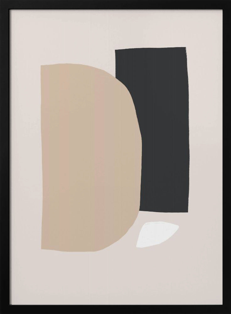 Geometrische vormen in neutrale tinten | Poster